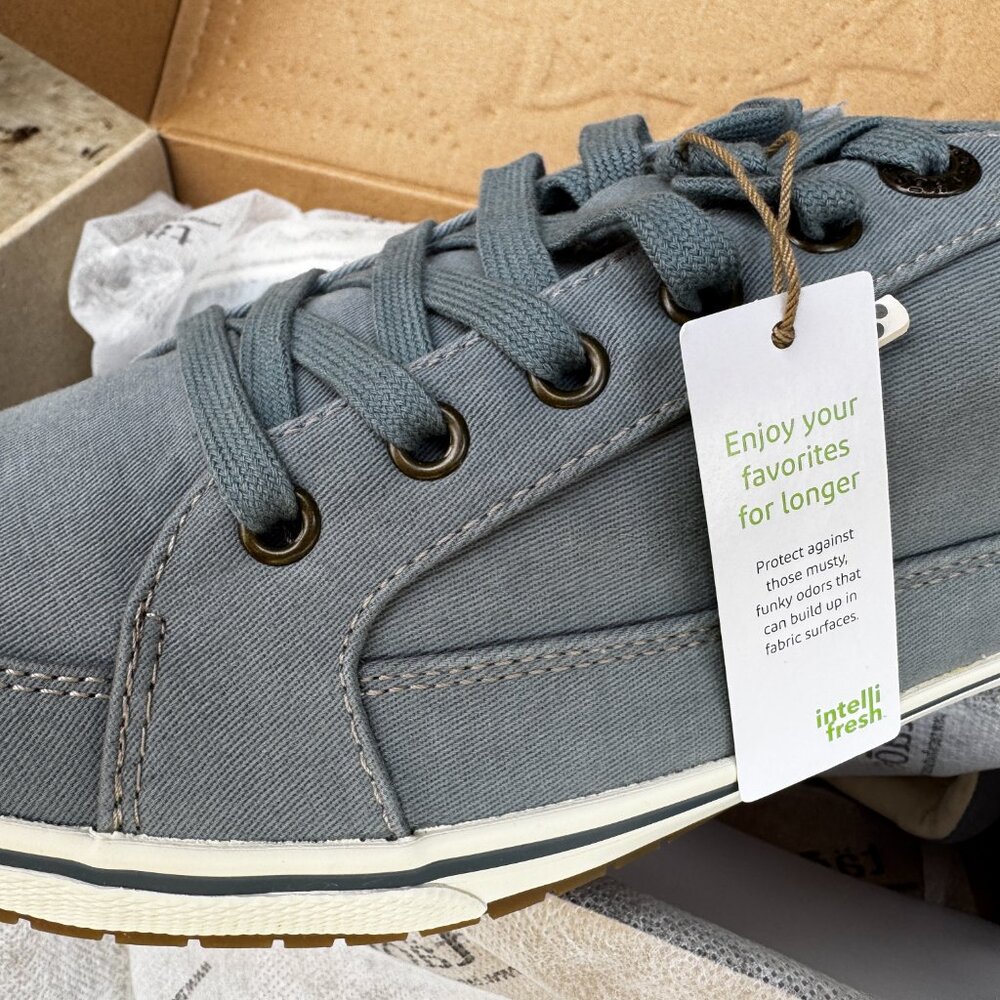Taos Blue Canvas Shoes - Picture 5 of 10